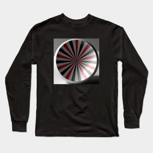 Abstract Pop Art Sphere Trippy Vortex Long Sleeve T-Shirt